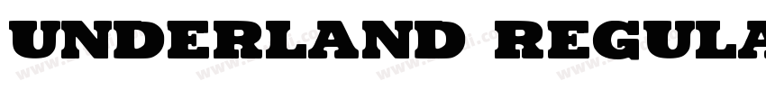 Underland Regular字体转换